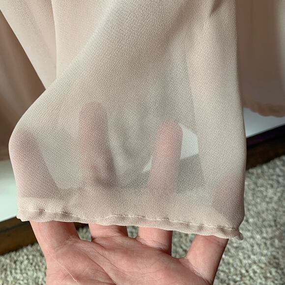 Birdy Grey Spence Convertible Dress Chiffon Pale Blush Medium - Picture 6 of 7